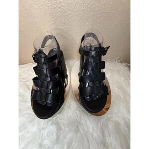 MIA Strappy To Cleat You Sandal size 7.5 Platform Chunky Heel Grunge Boho